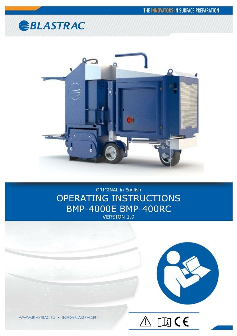 Blastrac BMP-400RC operating instructions