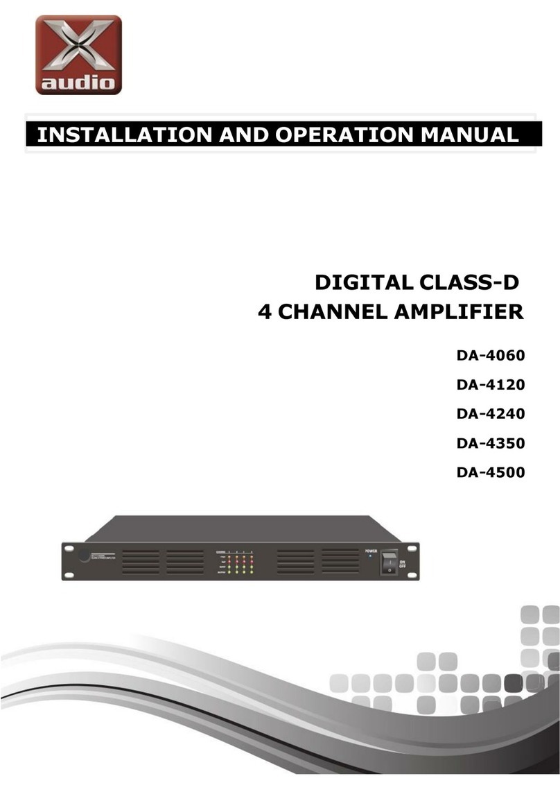 Turbo-x DA-4060 Installation and operation manual