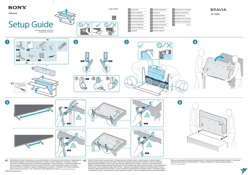 Sony BRAVIA KD-55X8 L Series User manual
