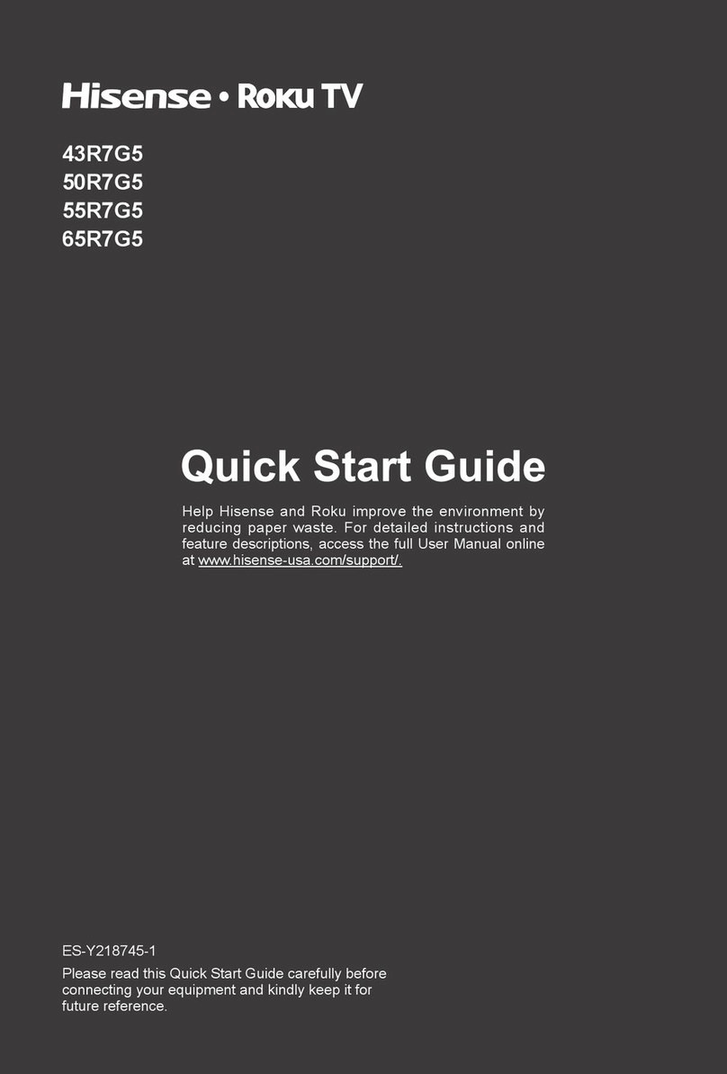 Hisense R7G5 Series User manual