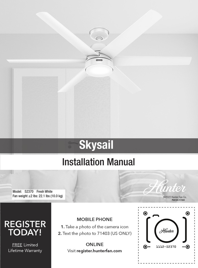 Hunter Skysail User manual