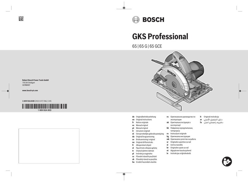 Bosch GKS 65 G Professional User manual