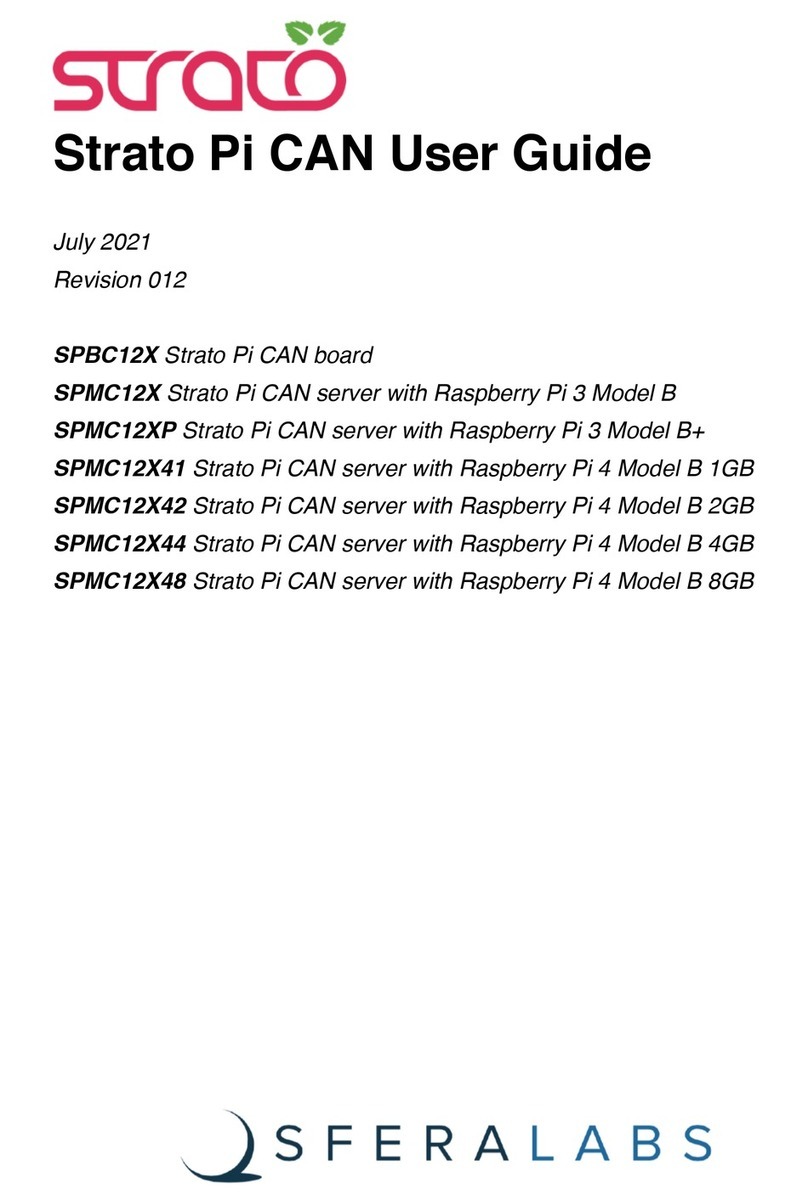 Sferalabs Strato Pi CAN SPBC12X User manual Sferalabs Strato Pi CAN SPBC12X User manual