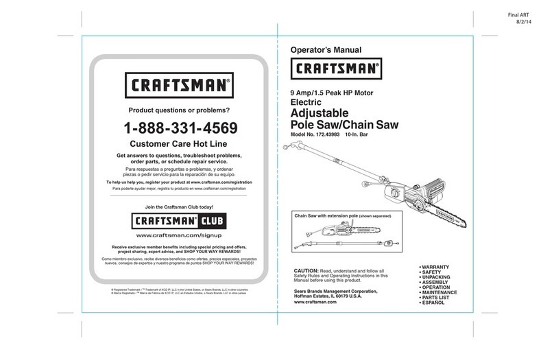 Craftsman 172.43983 User manual Craftsman 172.43983 User manual