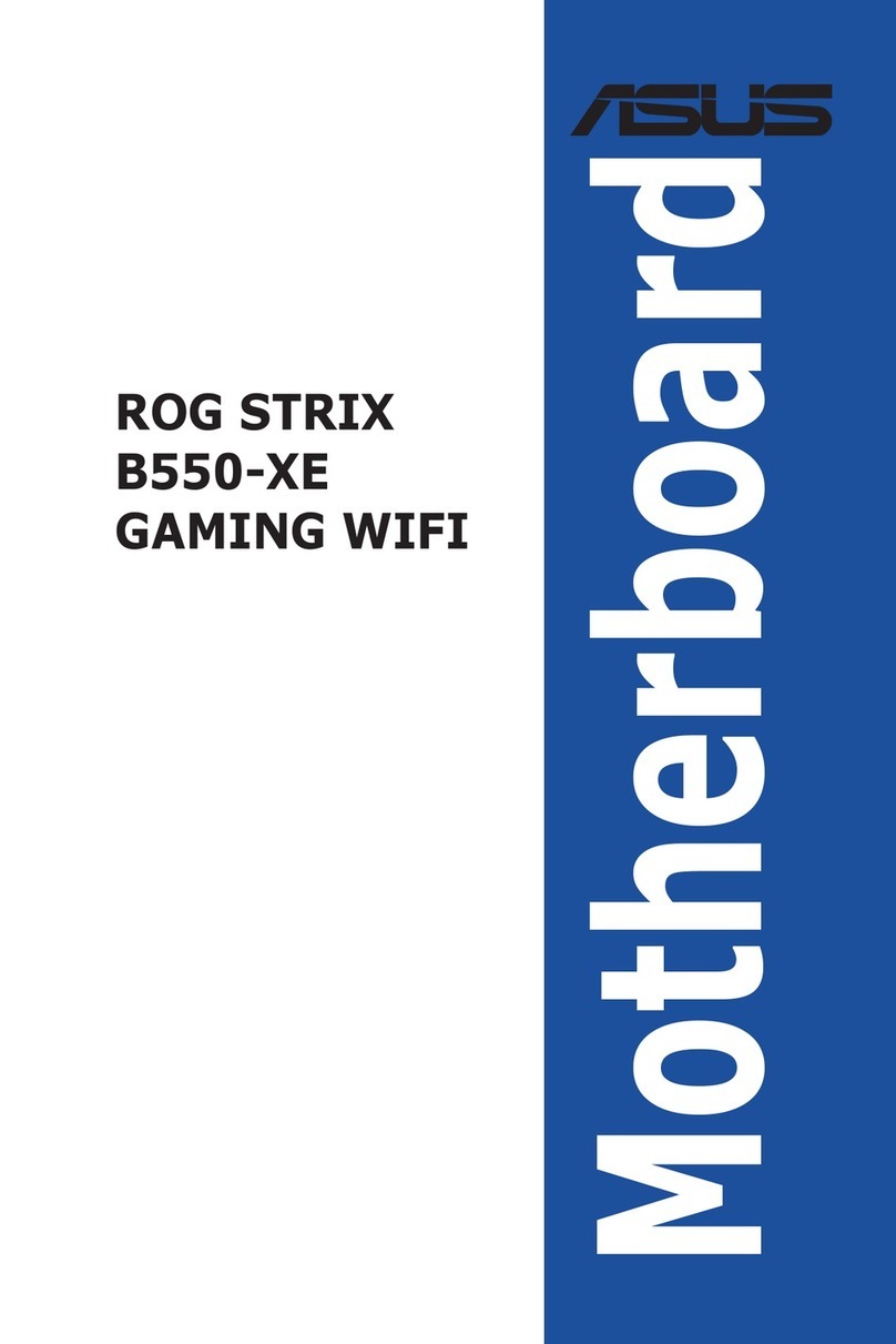 Asus ROG STRIX B550-XE GAMING WIFI manual