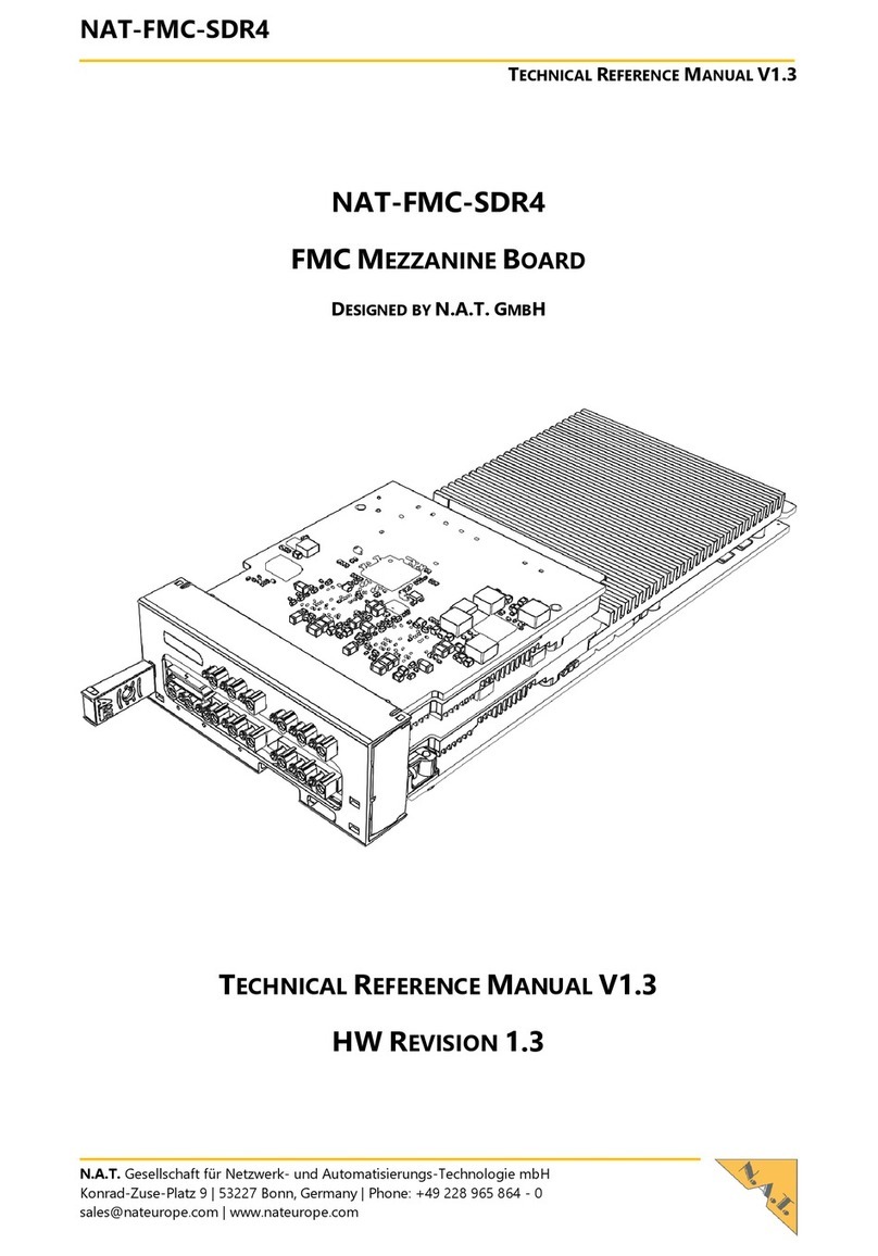 N.A.T. NAT-FMC-SDR4 Technical reference manual