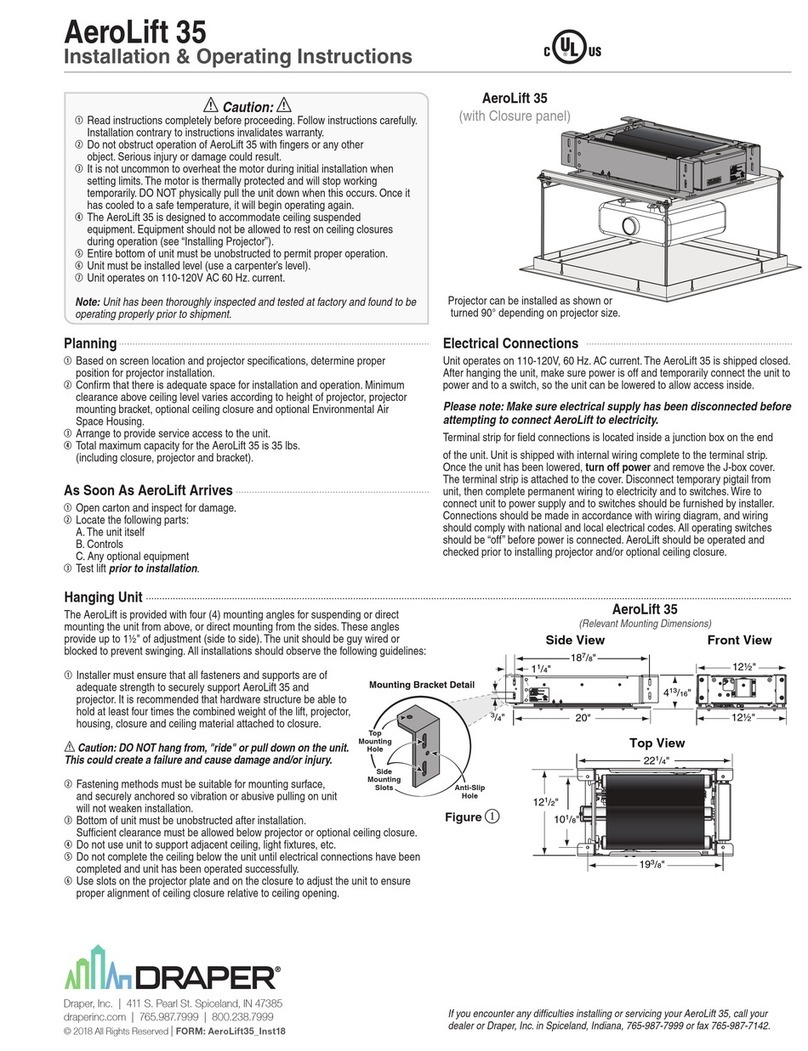 Draper AeroLift 35 Manual