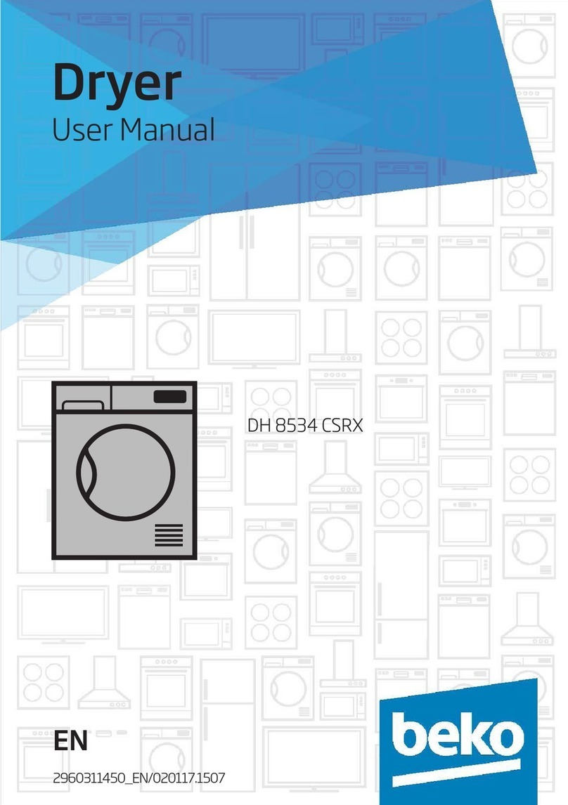 Beko DH 8534 CSRX User manual