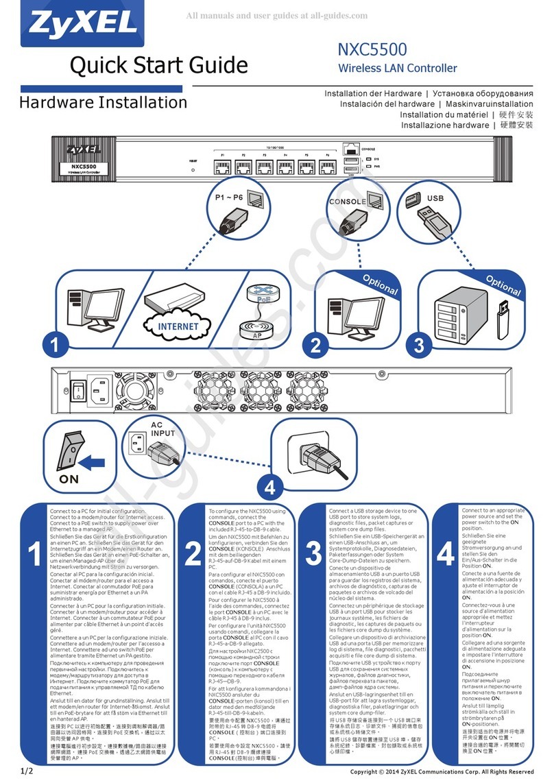 ZyXEL Communications NXC5500 quick start guide