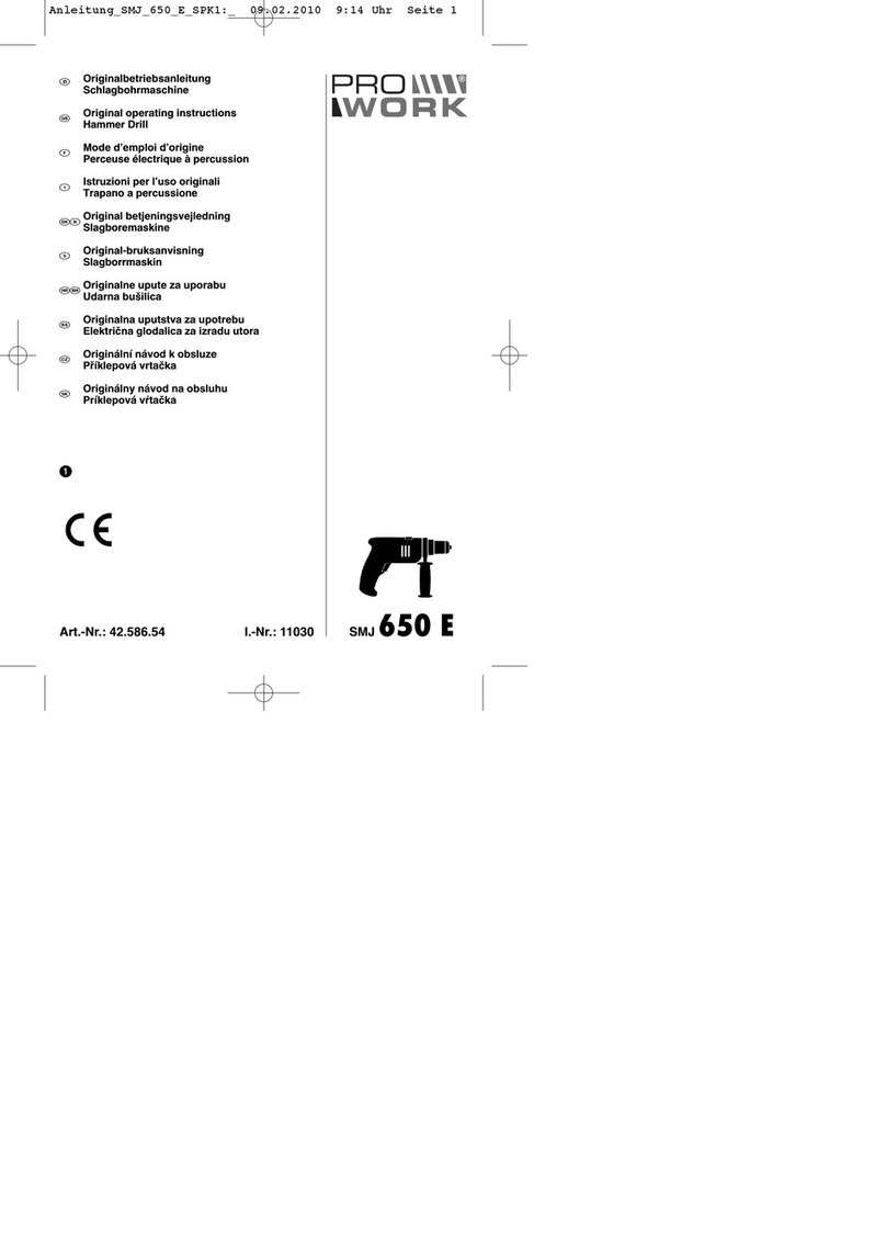 Pro Work SMJ 650 E Original operating instructions