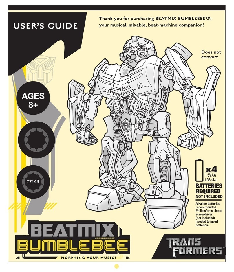 Hasbro TRANSFORMERS BEATMIX BUMBLEBEE User manual