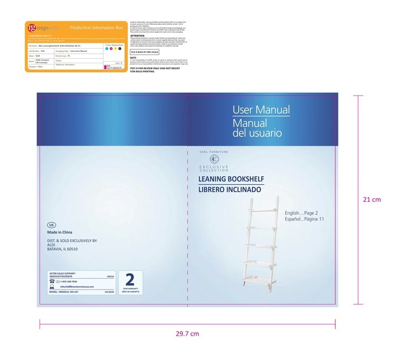 SOHL FURNITURE EXCLUSIVE SB1307 user manual