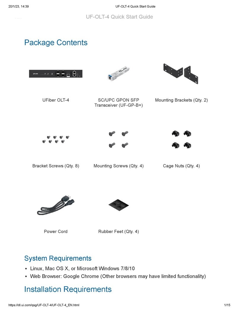 Ubiquiti uFiber OLT 4 quick start guide