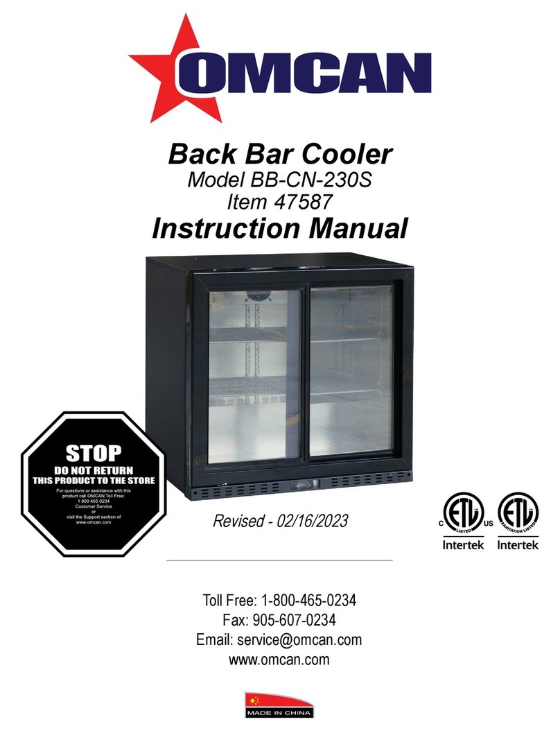 Omcan BB-CN-230S User manual