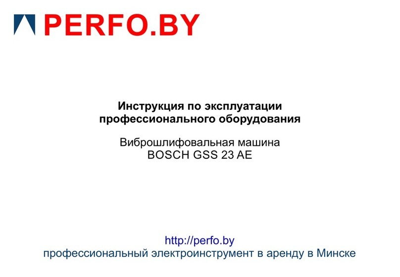 Bosch GSS 23 AE Professional Original instructions Bosch GSS 23 AE Professional Original instructions