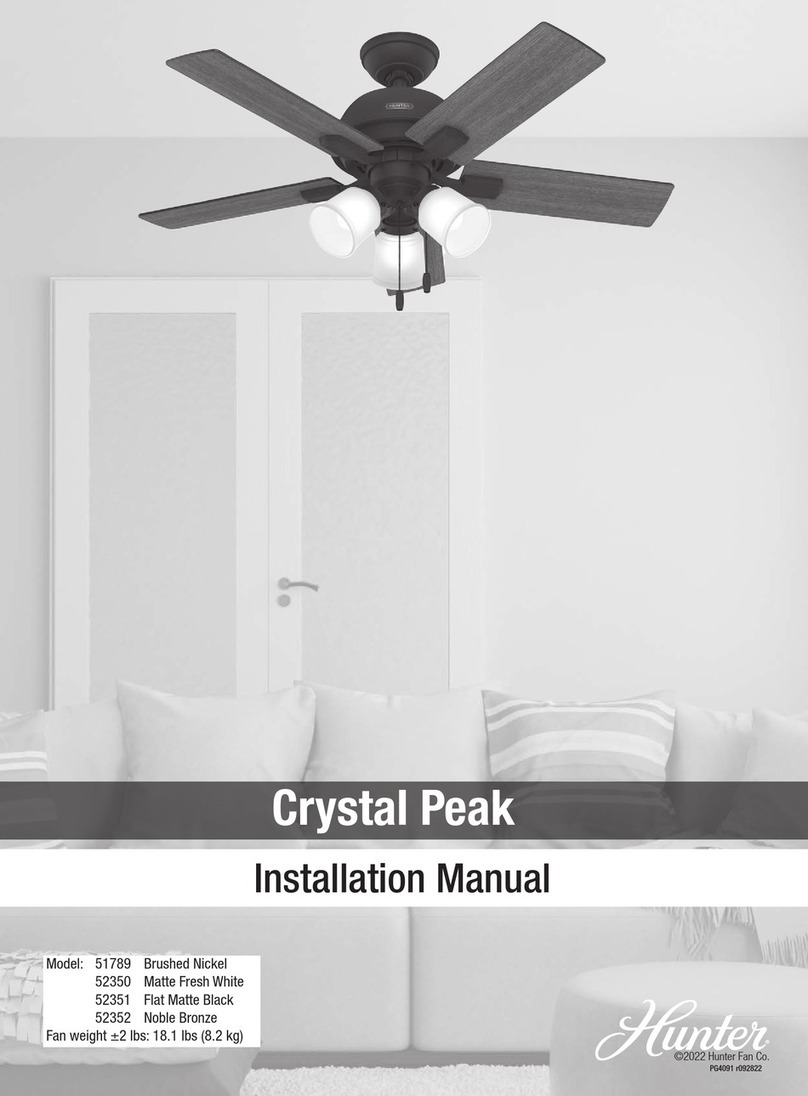 Hunter Crystal Peak User manual