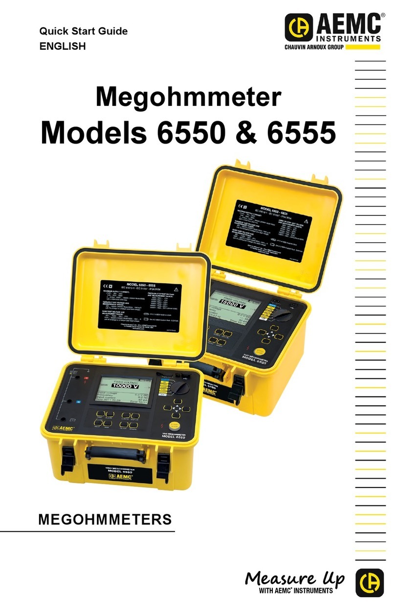 AEMC instruments 6550 User manual AEMC instruments 6550 User manual
