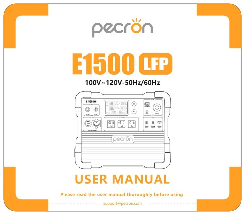 Pecron E1500 LFP User manual