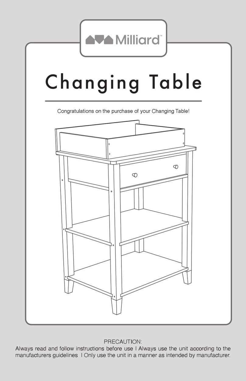 milliard Changing Table User manual
