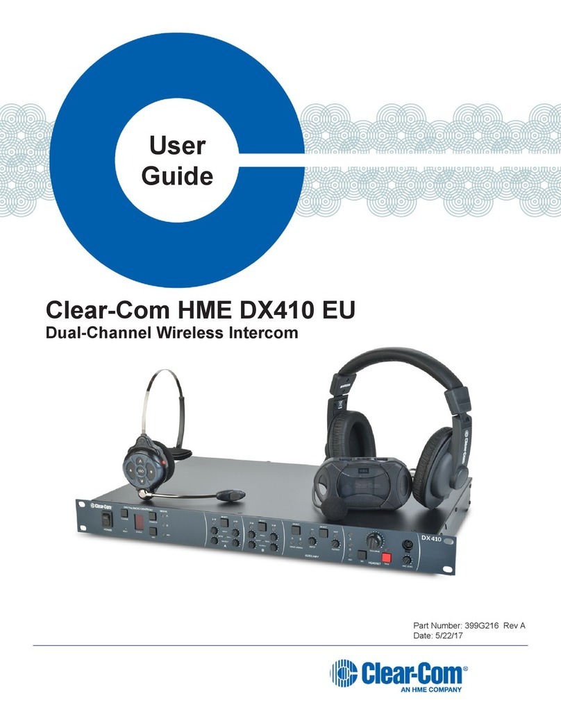 HME Clear-Com DX410 EU User manual