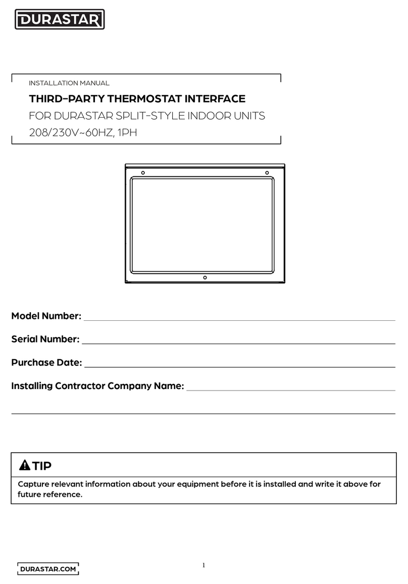 DURASTAR DRA1U09S1A installation manual