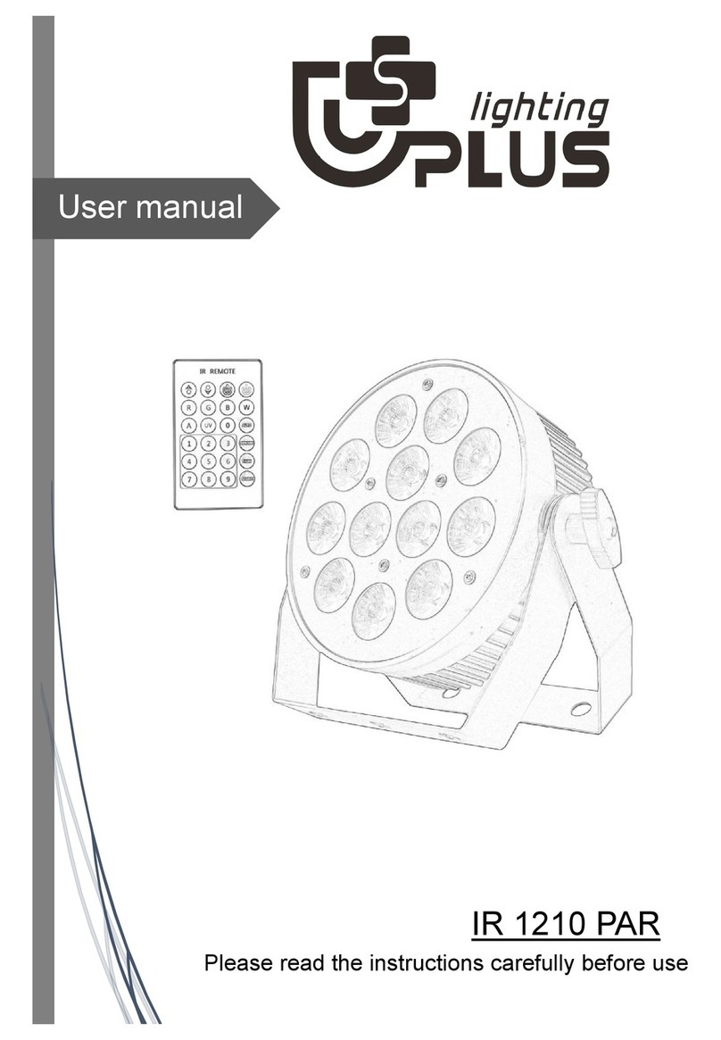 Uplus Lighting IR 1210 PAR User manual Uplus Lighting IR 1210 PAR User manual