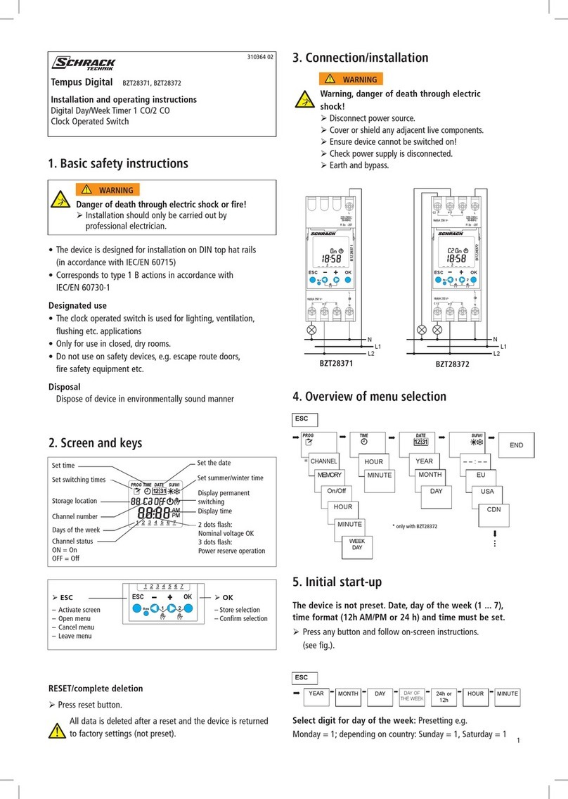 Schrack Technik 1 CO Installation and operating instructions