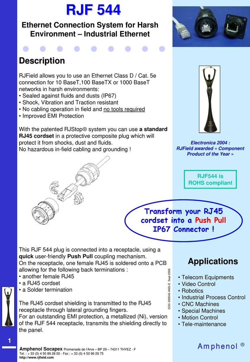 Amphenol Socapex RJF 544 instructions