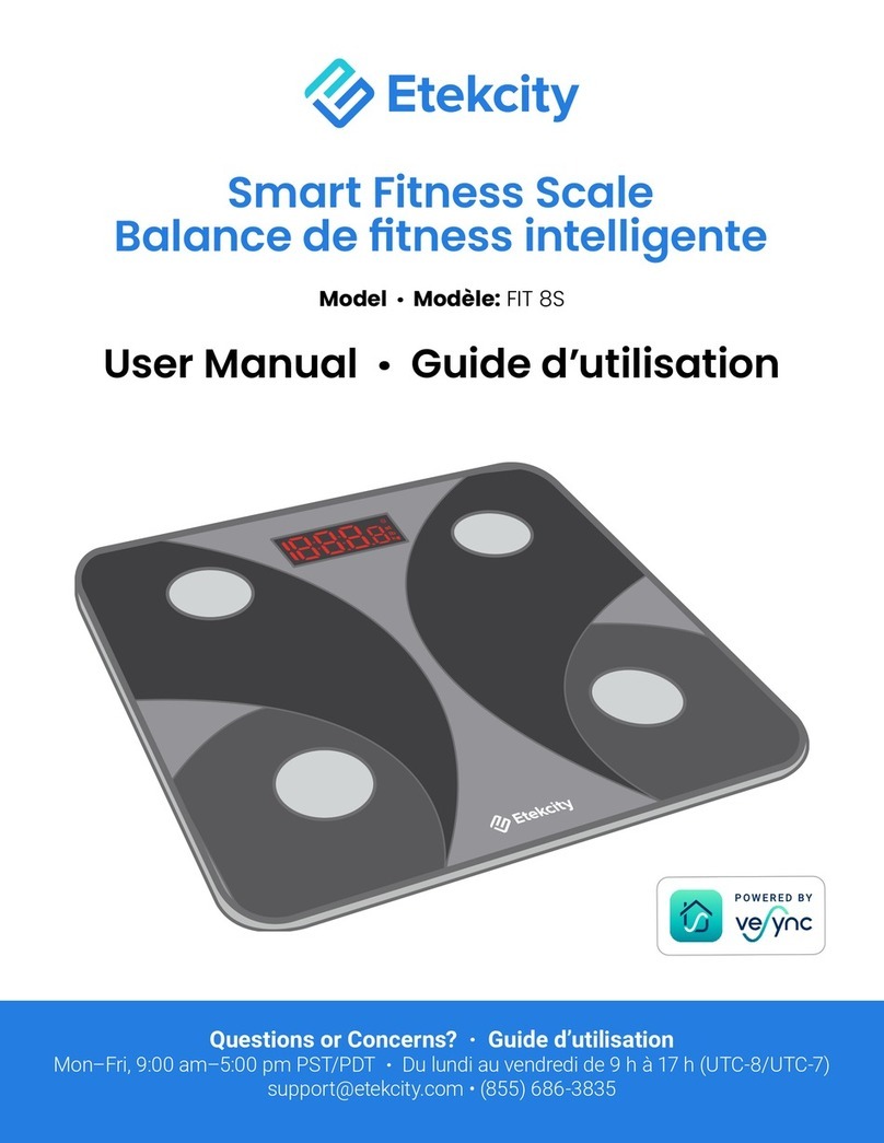 ETEKCITY FIT 8S user manual