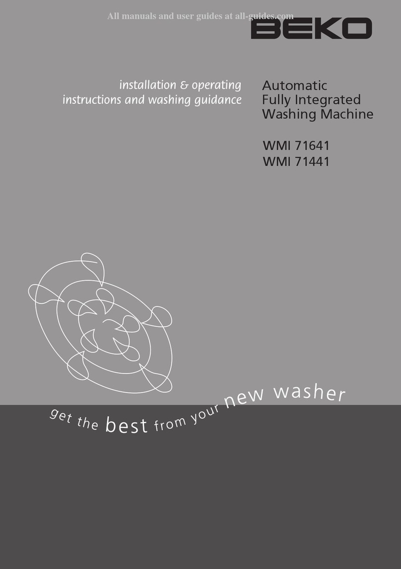 Beko WMI 71641 WMI 71441 User manual