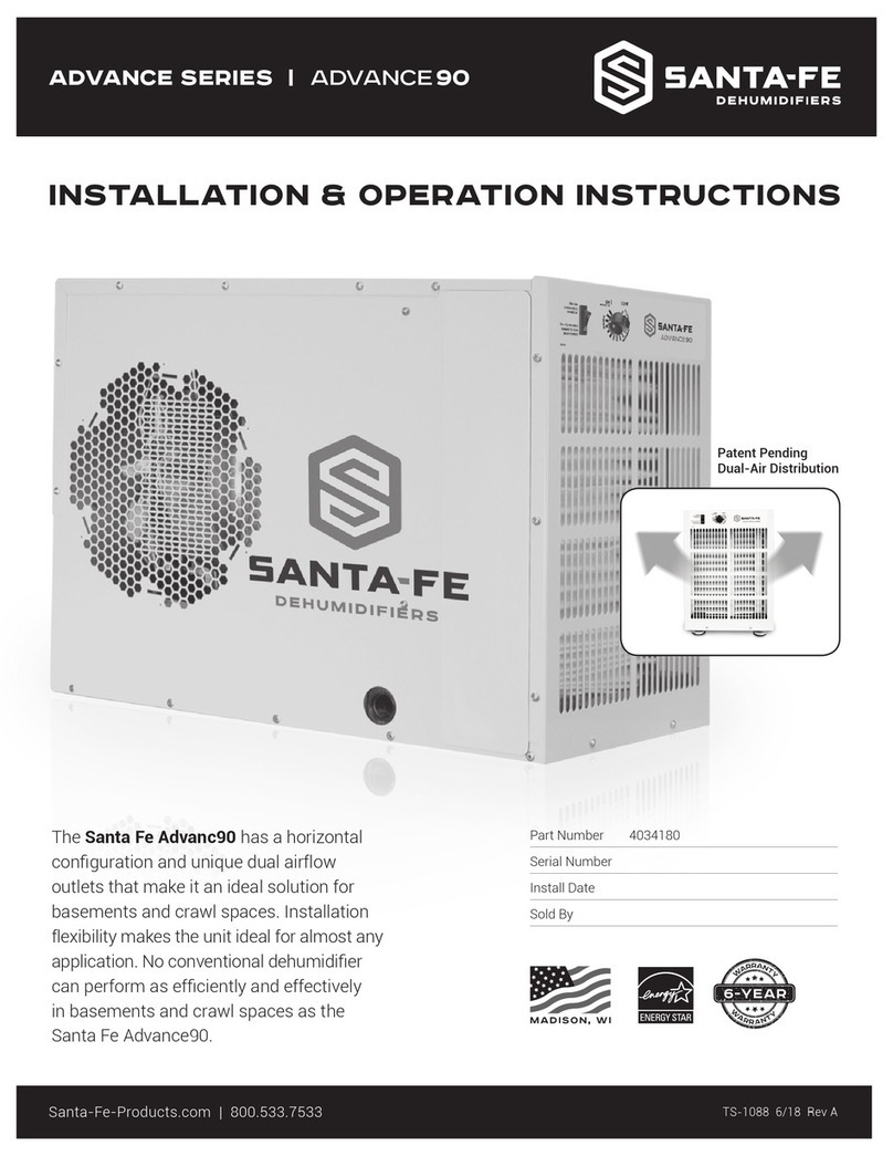Santa Fe Advance 90 Installation & operation instructions Santa Fe Advance 90 Installation & operation instructions