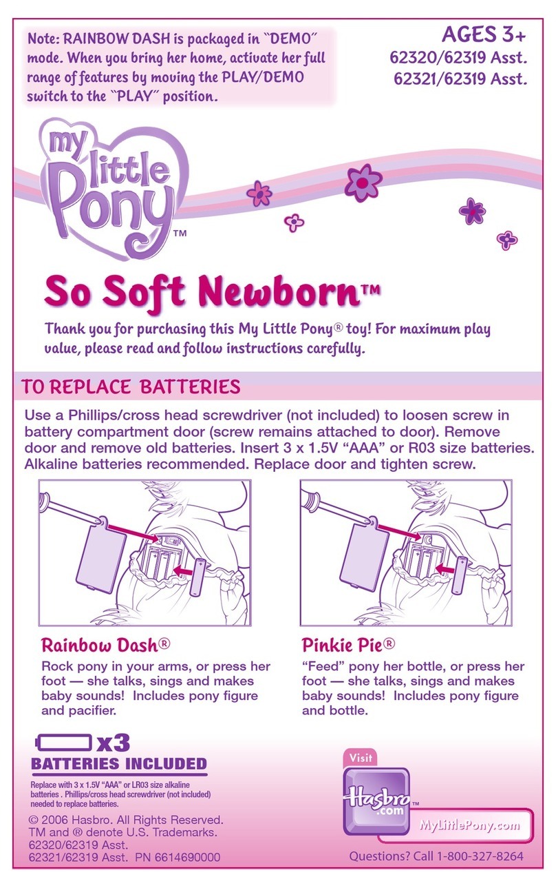 Hasbro my little Pony So Soft Newborn 62320 User manual