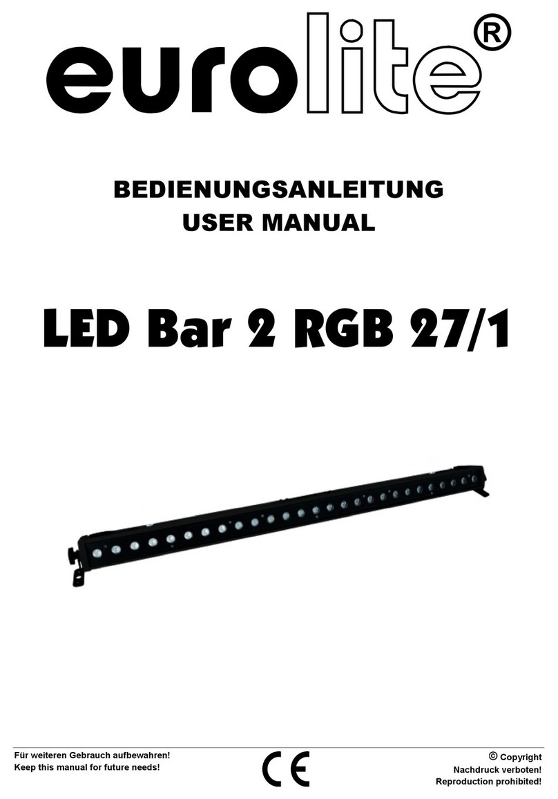 EuroLite LED Bar 2 RGB 27/1 User manual