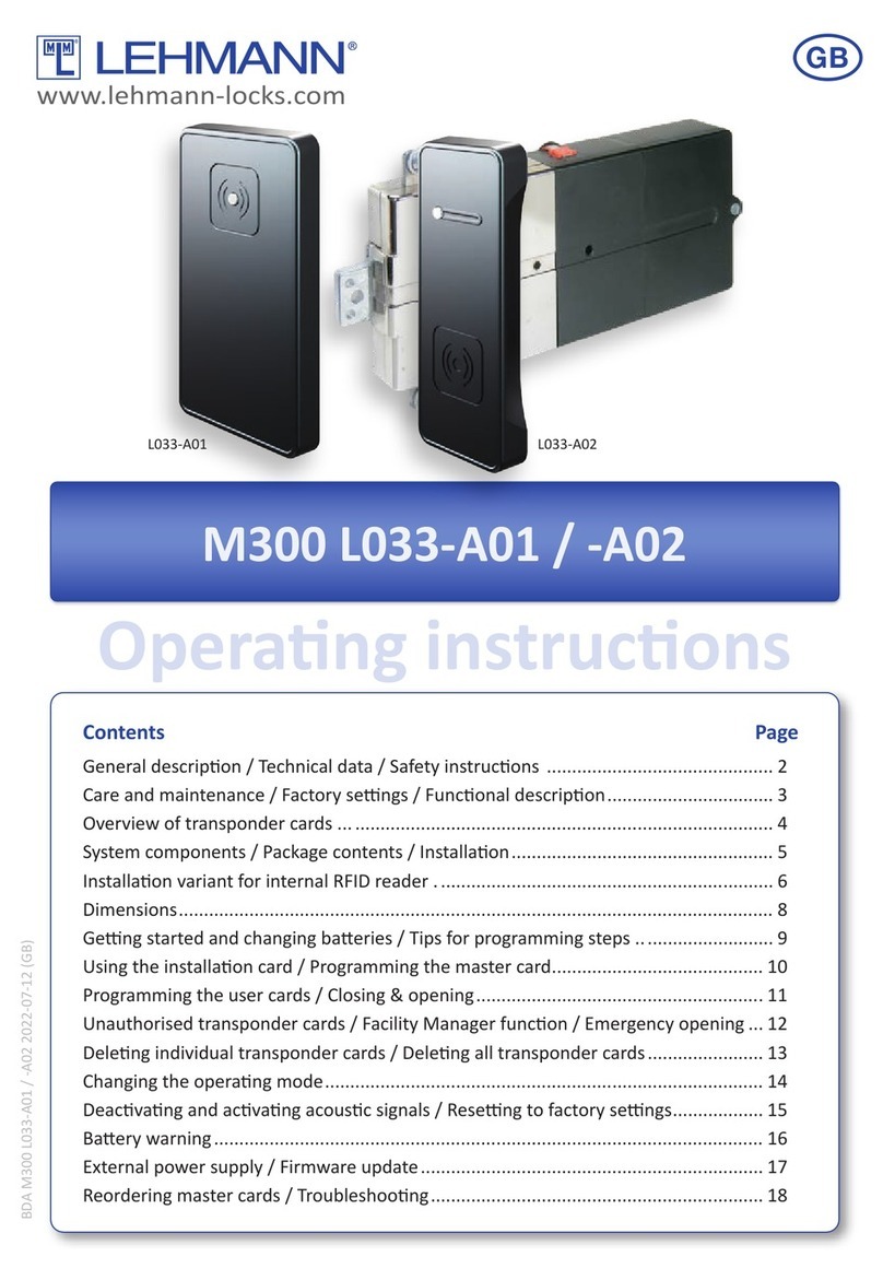 LEHMANN M300 L033-A01 User manual