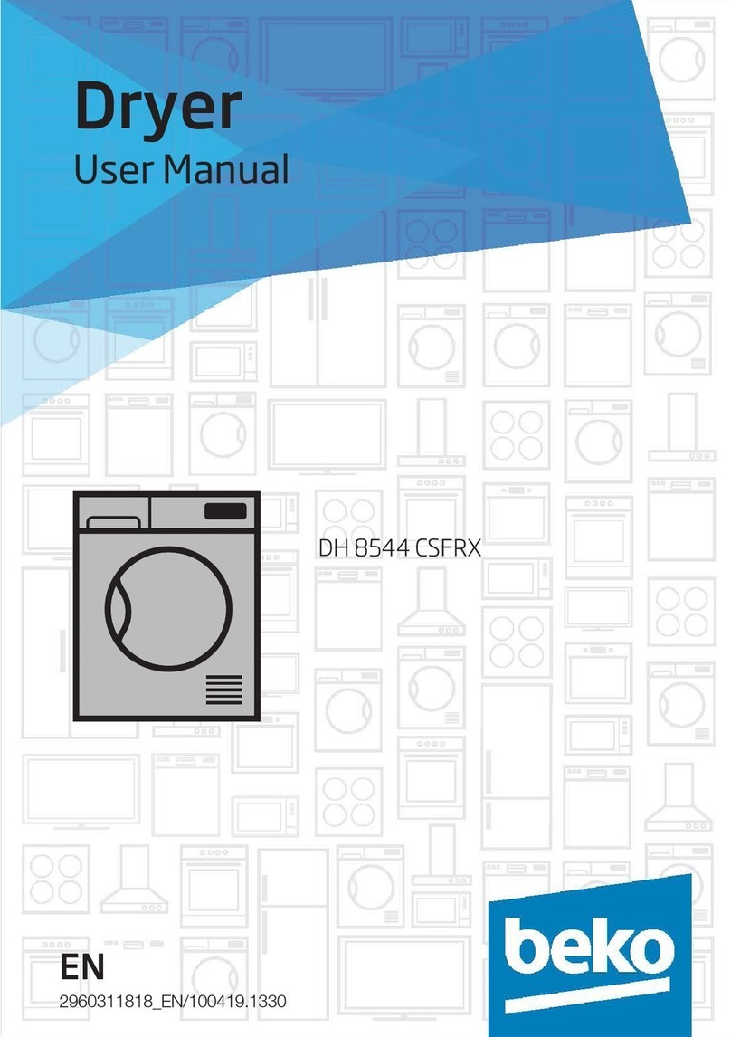 Beko DH 8544 CSFRX user manual