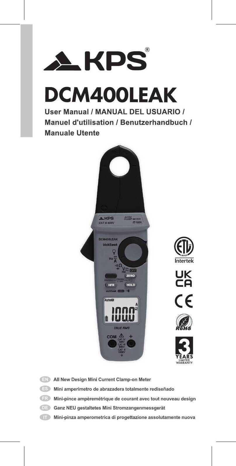 KPS DCM400LEAK User manual