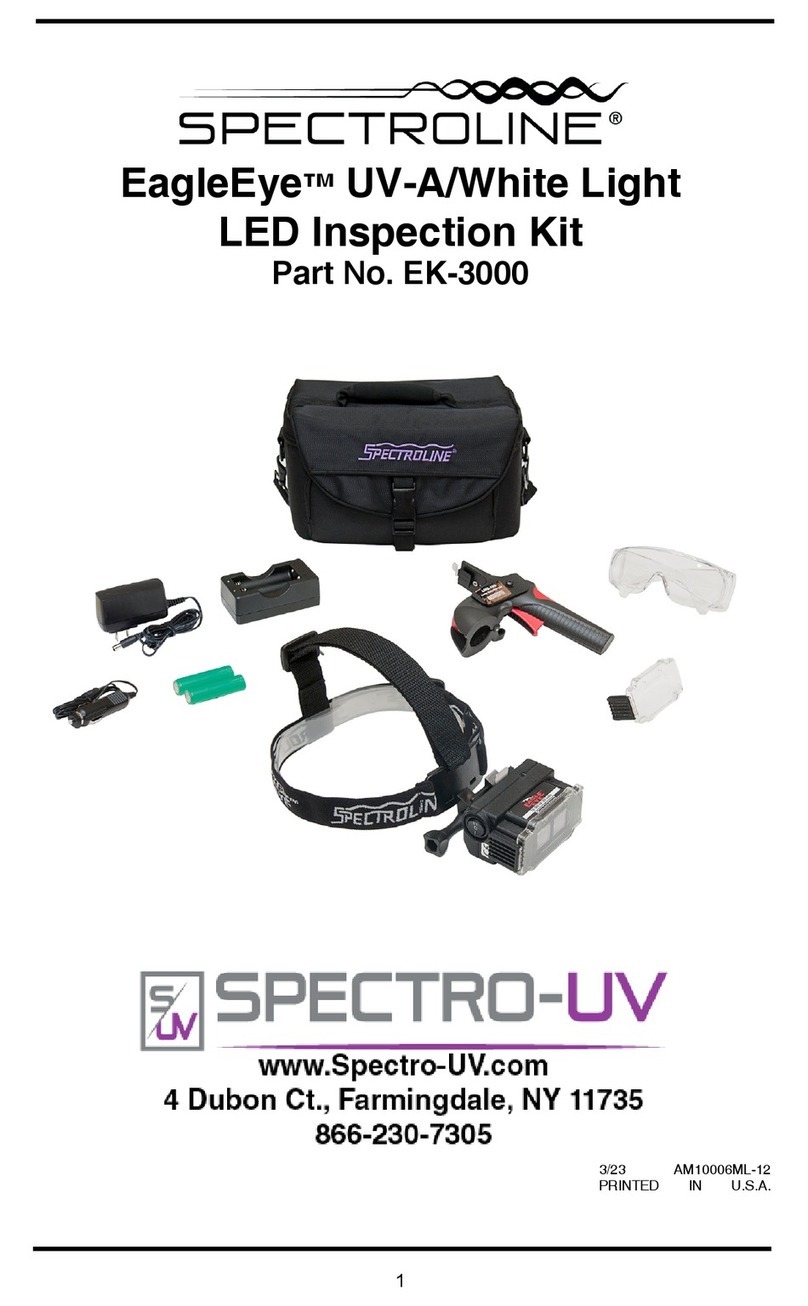 Spectro-UV SPECTROLINE EagleEye EK-3000 manual