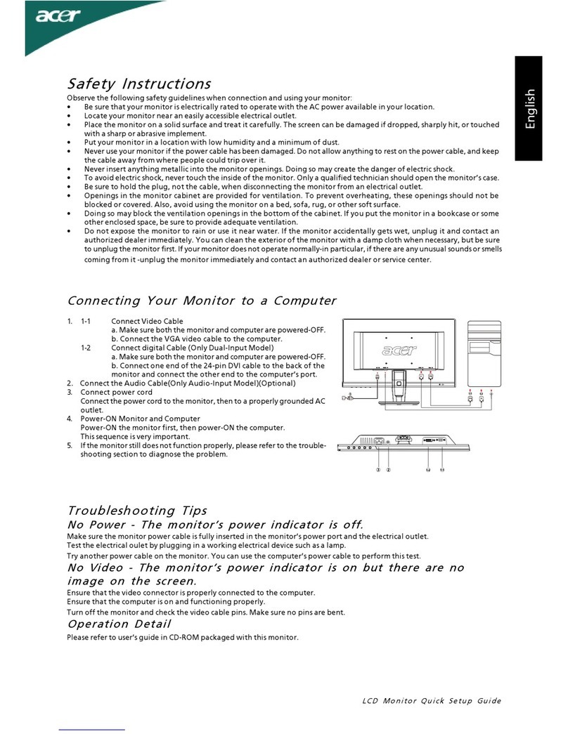 Acer P186H Series User manual