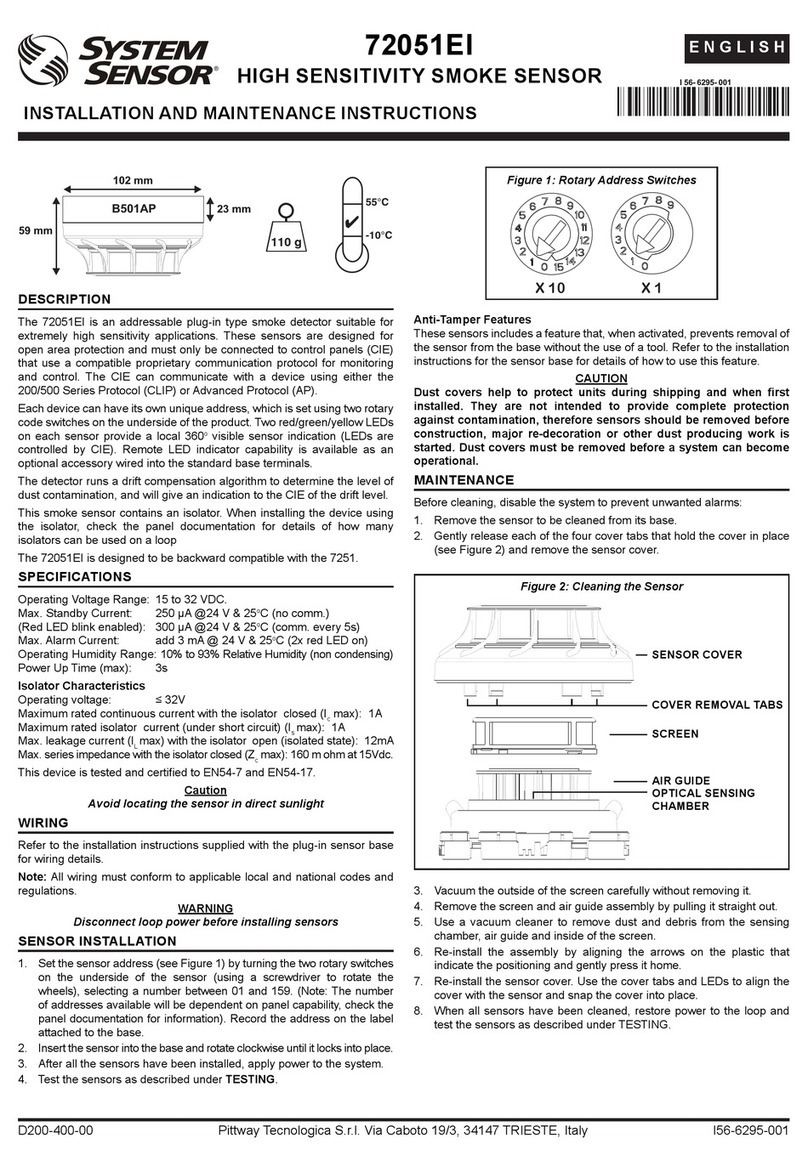 System Sensor 72051EI User manual