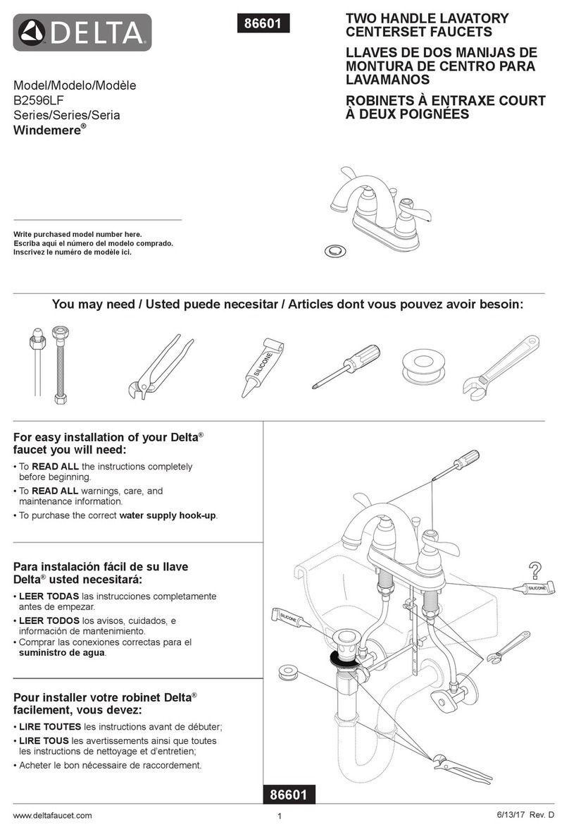 Delta Windemere B2596LF User manual