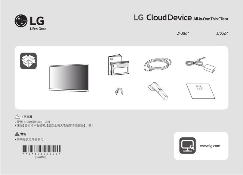 LG Cloud Device 27CQ65 Series User manual
