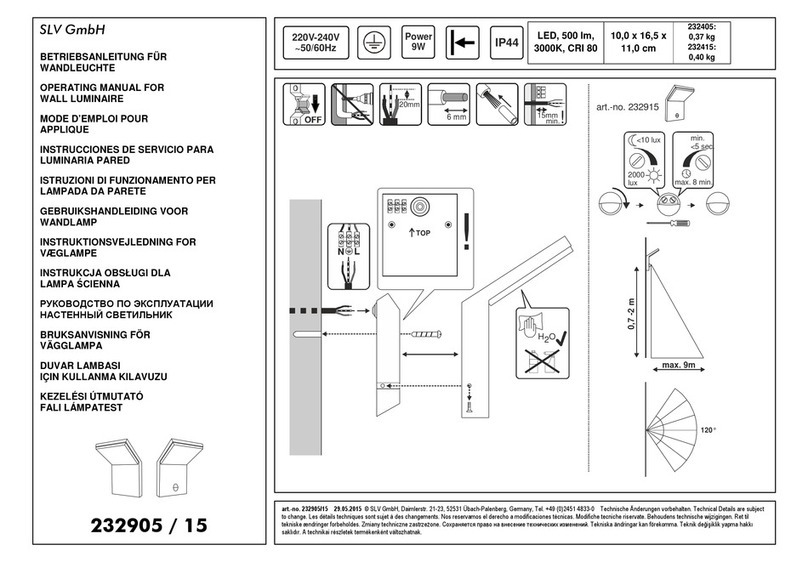 SLV 232905/15 operating manual