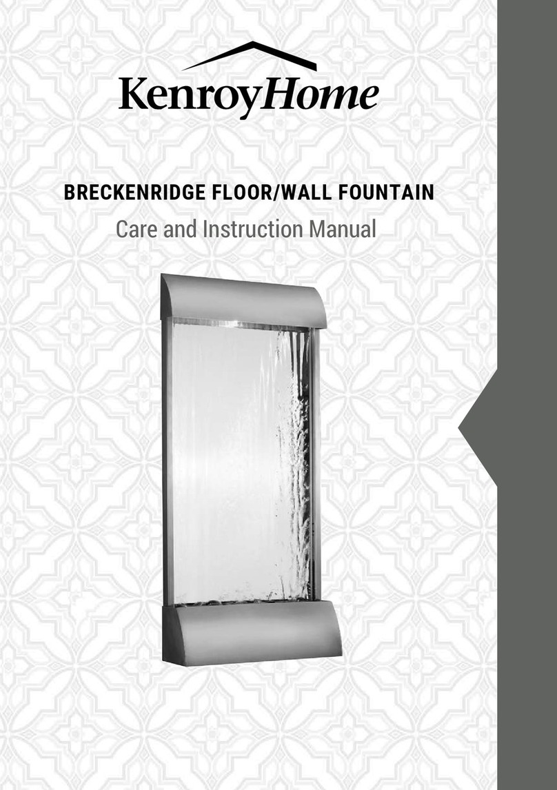 Kenroy Home Breckenridge Care and instructions manual