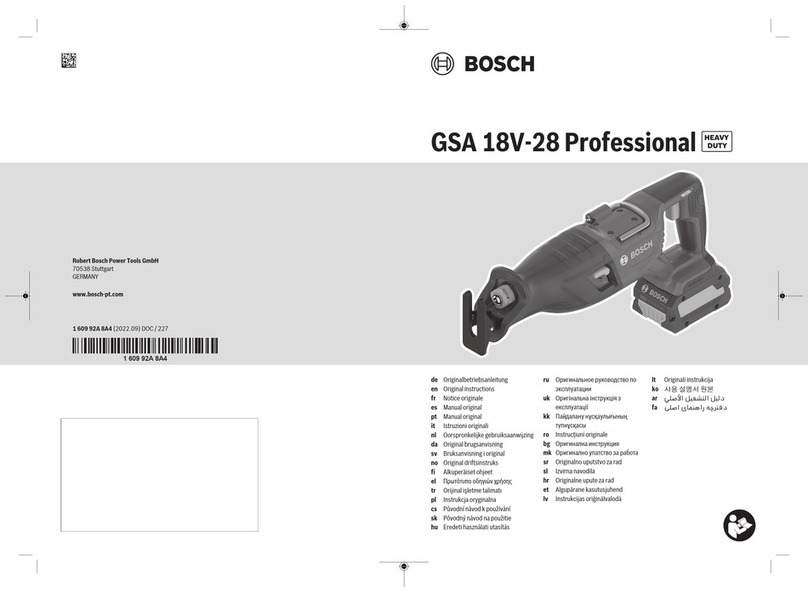 Bosch Professional GSA 18V-28 User manual