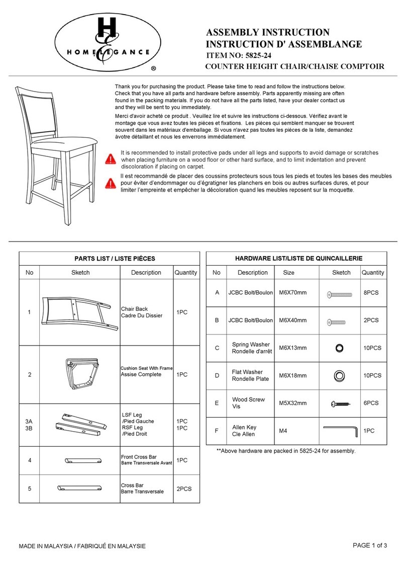 Homelegance 5825-24 User manual