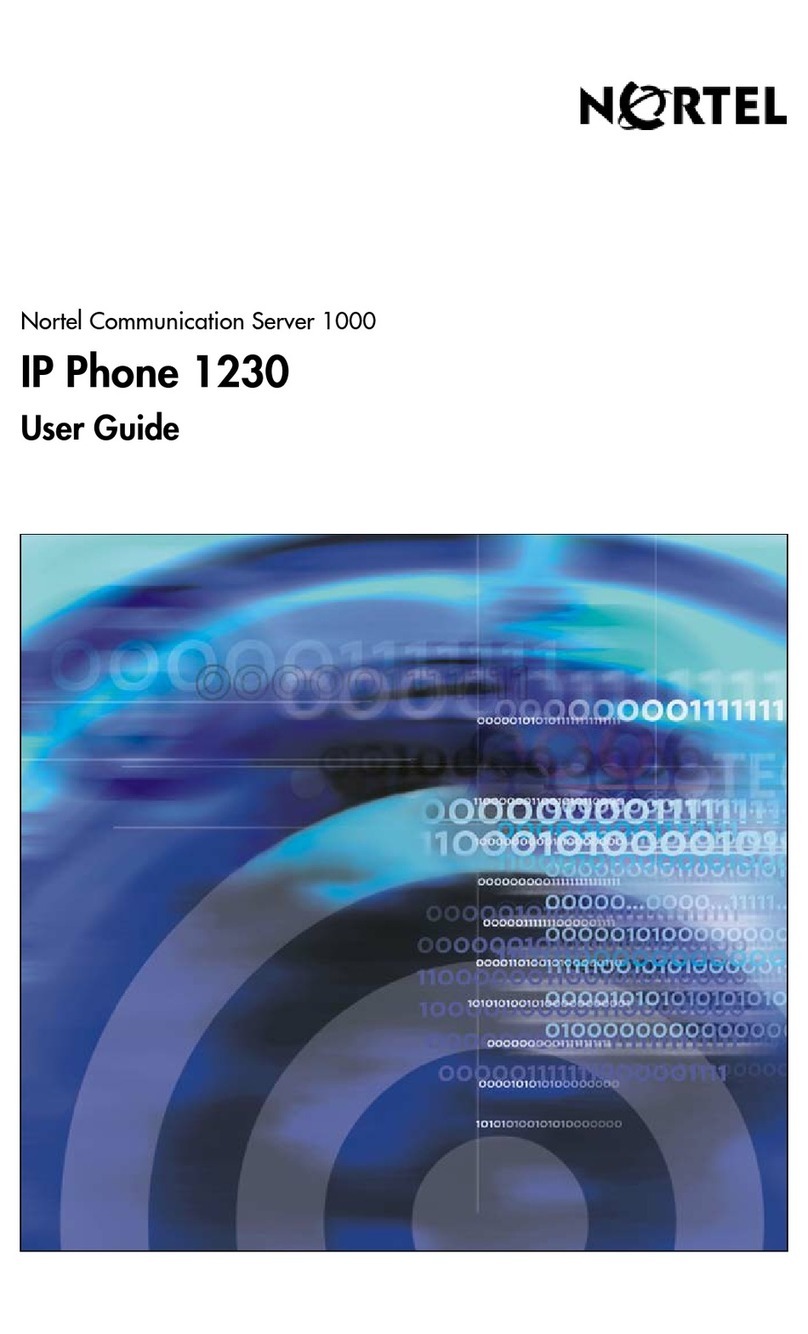 Nortel 1230 User manual