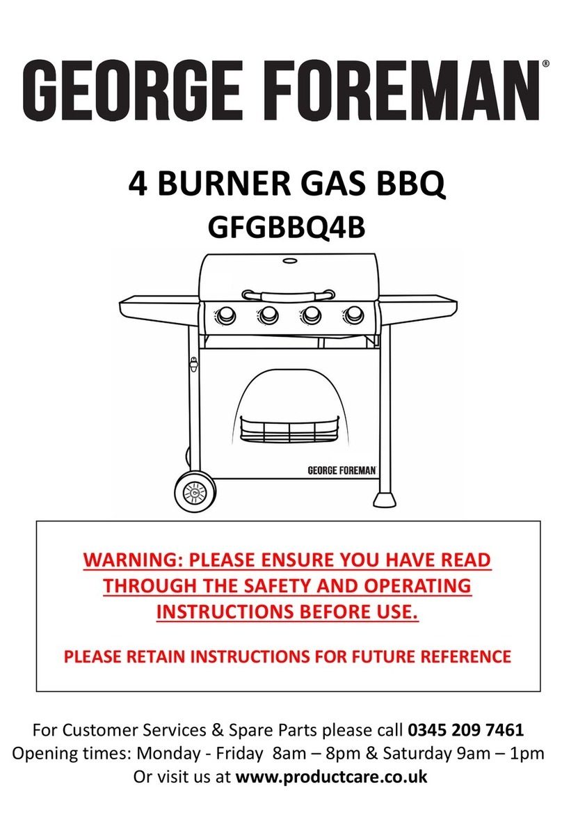 George Foreman GFGBBQ4B User manual George Foreman GFGBBQ4B User manual