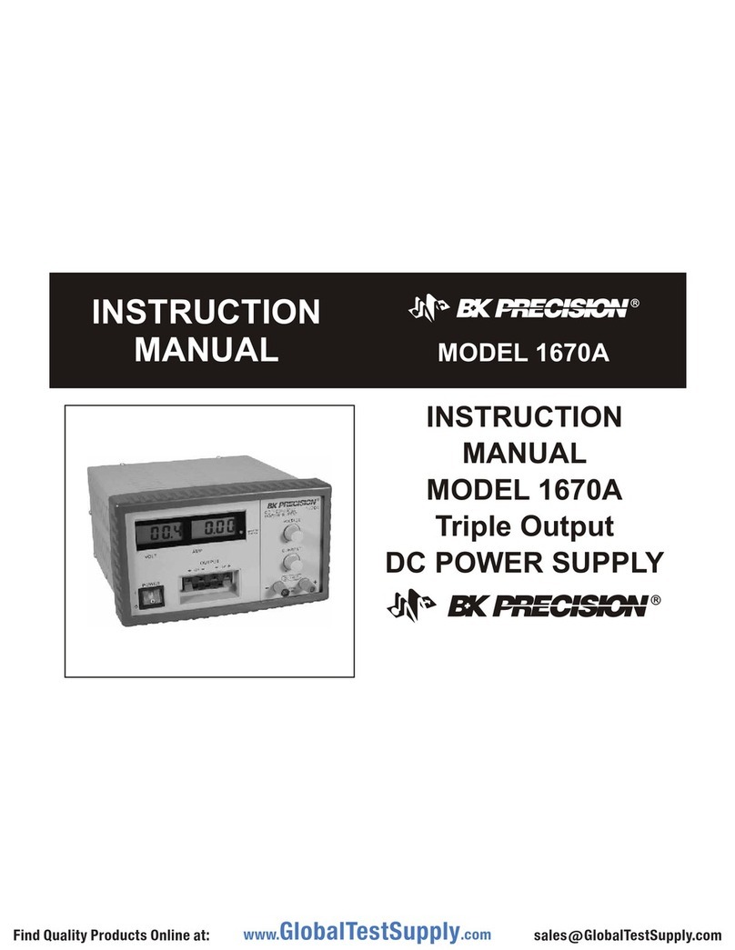 B+K precision 1670A instruction manual