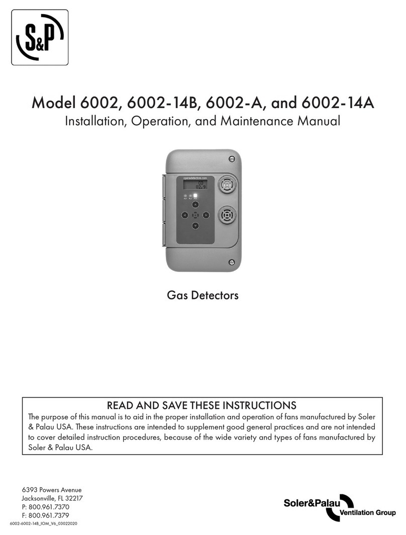 S&P 6002-A Installation, operation and maintenance manual