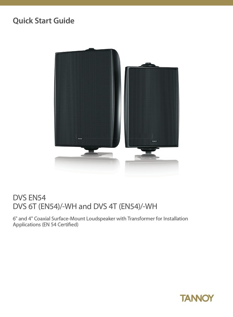 Tannoy DVS EN54 User manual